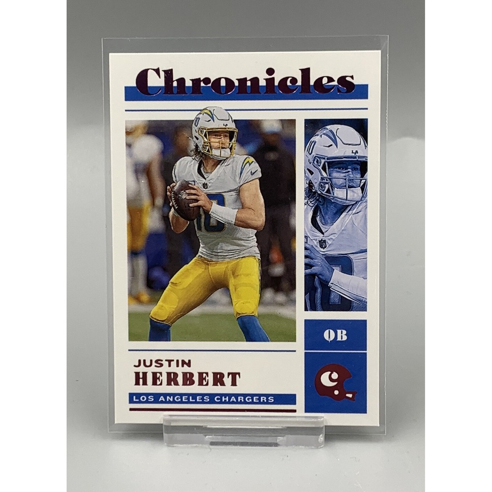 2022 Panini Chronicles Justin Herbert LA Chargers Pink‎ Parallel